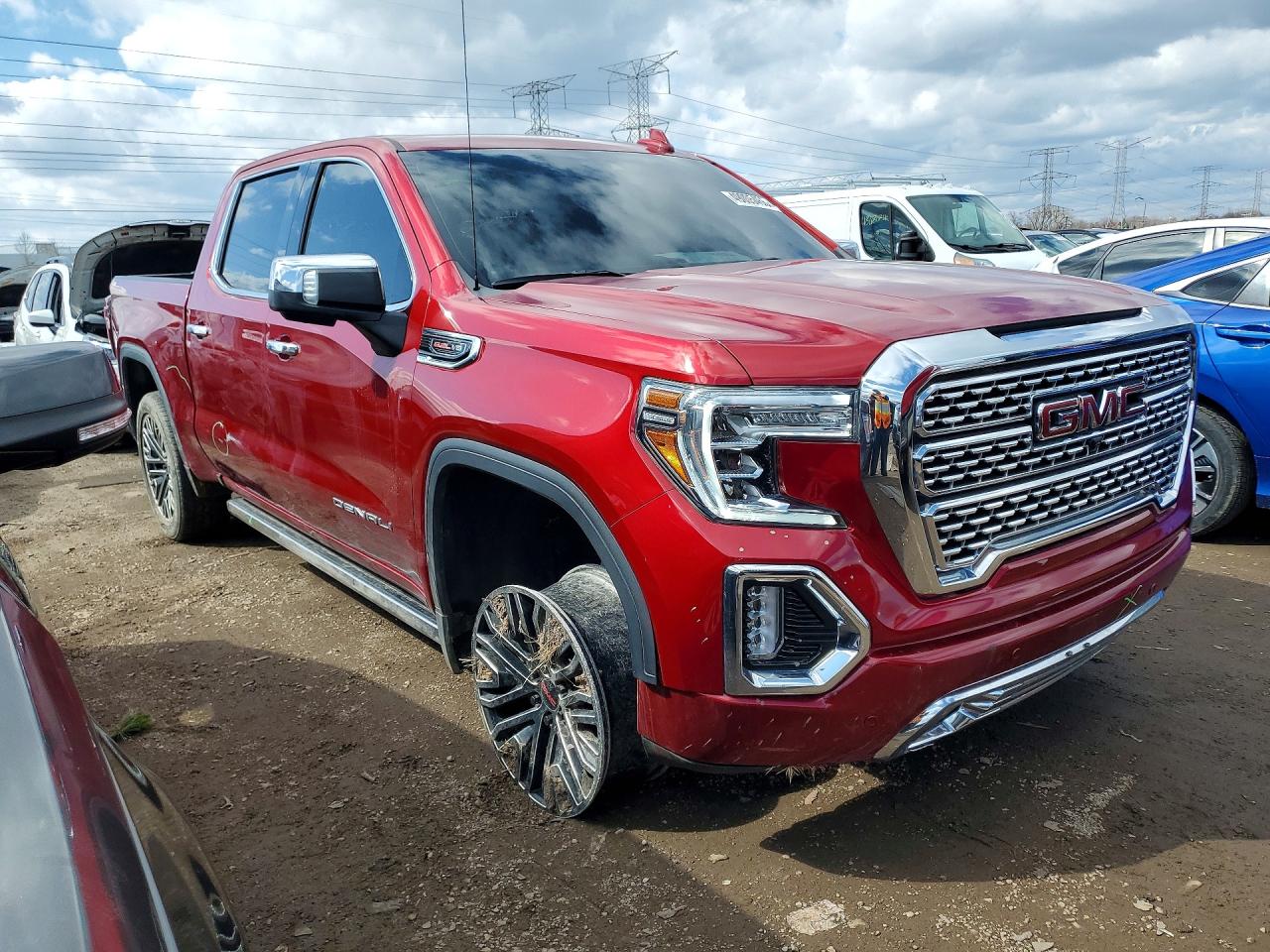 2021 GMC Sierra VIN 1GTU9FEL6MZ160785 COPART salvage auction — Side, IL - SALVAGE CERTIFICATE, sold $21,700 on 2026-07-07 (photo 4)