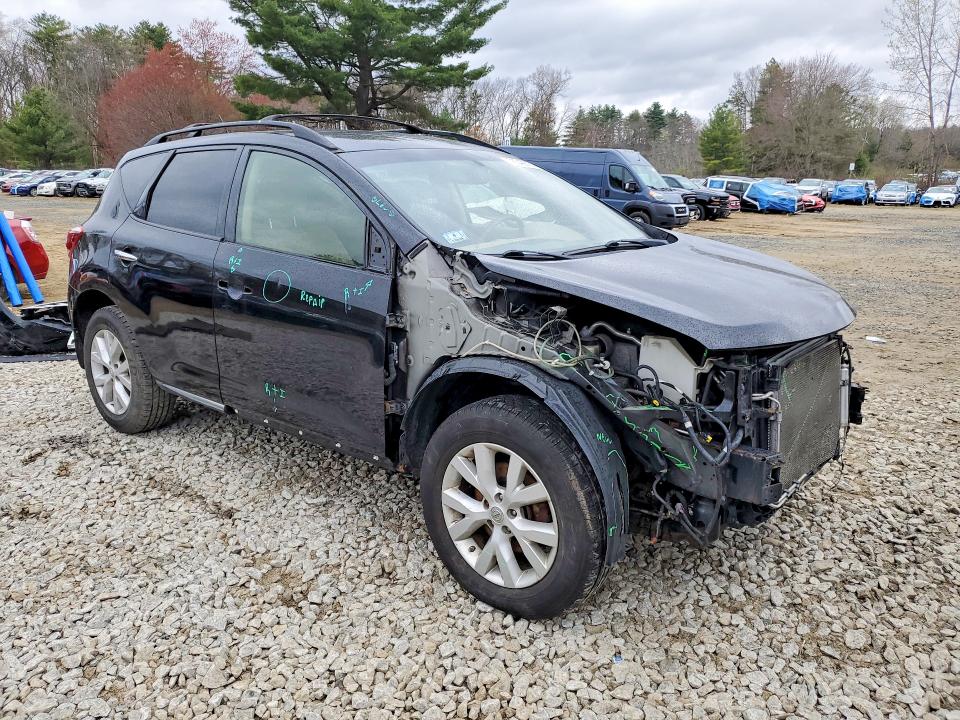 2013 Nissan Murano VIN JN8AZ1MW2DW314626 COPART salvage auction — FRONT END, Ma - Cert Of Title-Reconstrctd Coll, sold $375 on 2026-07-29 (photo 4)