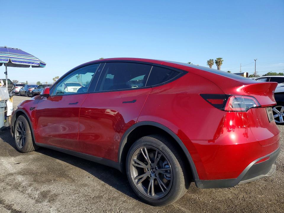 2025 Tesla Model y VIN 7SAYGDED2SF279461 COPART salvage auction — FRONT END, Ca - Salvage Certificate, sold $10,100 on 2026-07-24 (photo 2)