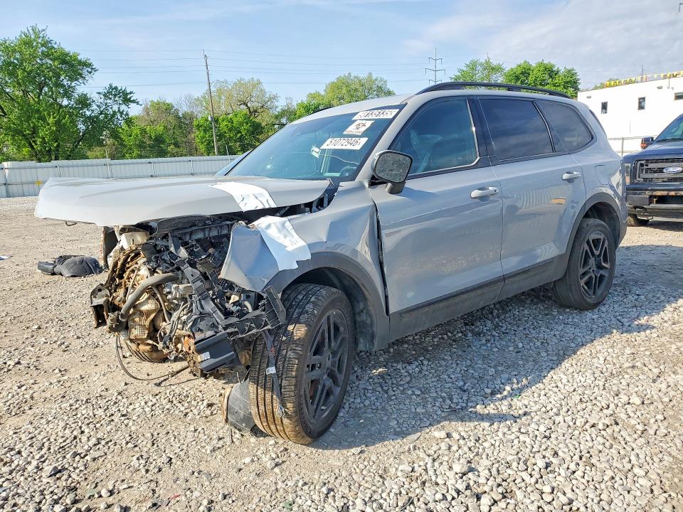 2025 Kia Telluride VIN 5XYP3DGCXSG599323 COPART salvage auction — FRONT END, Oh - Certificate Of Title, sold $8,200 on 2026-07-09 (photo 1)