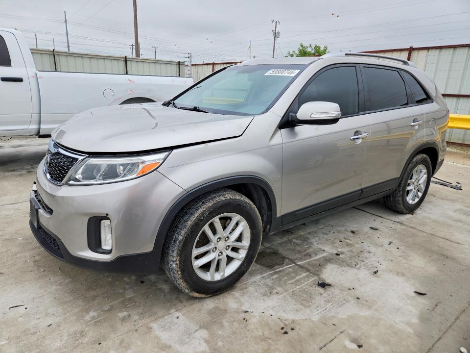 2015 Kia VIN 5XYKT3A60FG632651 COPART salvage auction — FRONT END, Tx - Salvage Vehicle Title, sold $850 on 2026-07-07 (photo 1)