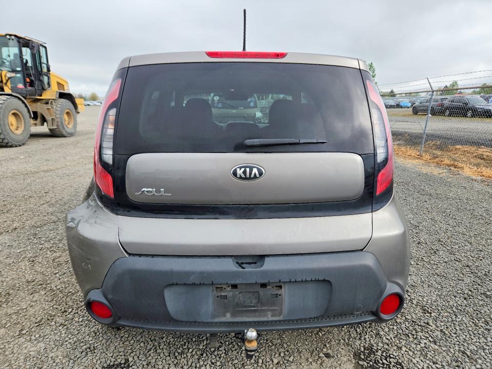 2016 Kia Soul VIN KNDJN2A22G7391199 COPART salvage auction — REAR END, Or - Salvage Title Certificate, sold $2,050 on 2026-07-14 (photo 6)