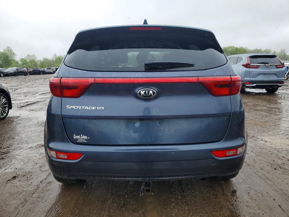 2018 Kia Sportage VIN KNDPM3AC1J7475579 COPART salvage auction — HAIL, OH - CERT OF TITLE-SALVAGE, sold $3,300 on 2026-07-06 (photo 6)