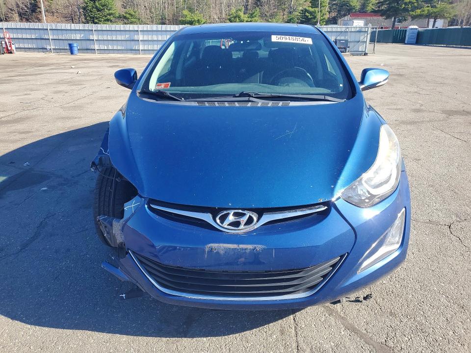 2016 Hyundai Elantra VIN KMHDH4AE0GU629123 COPART salvage auction — FRONT END, Ri - Salvage Certificate Of Title, sold $1,650 on 2026-07-07 (photo 5)
