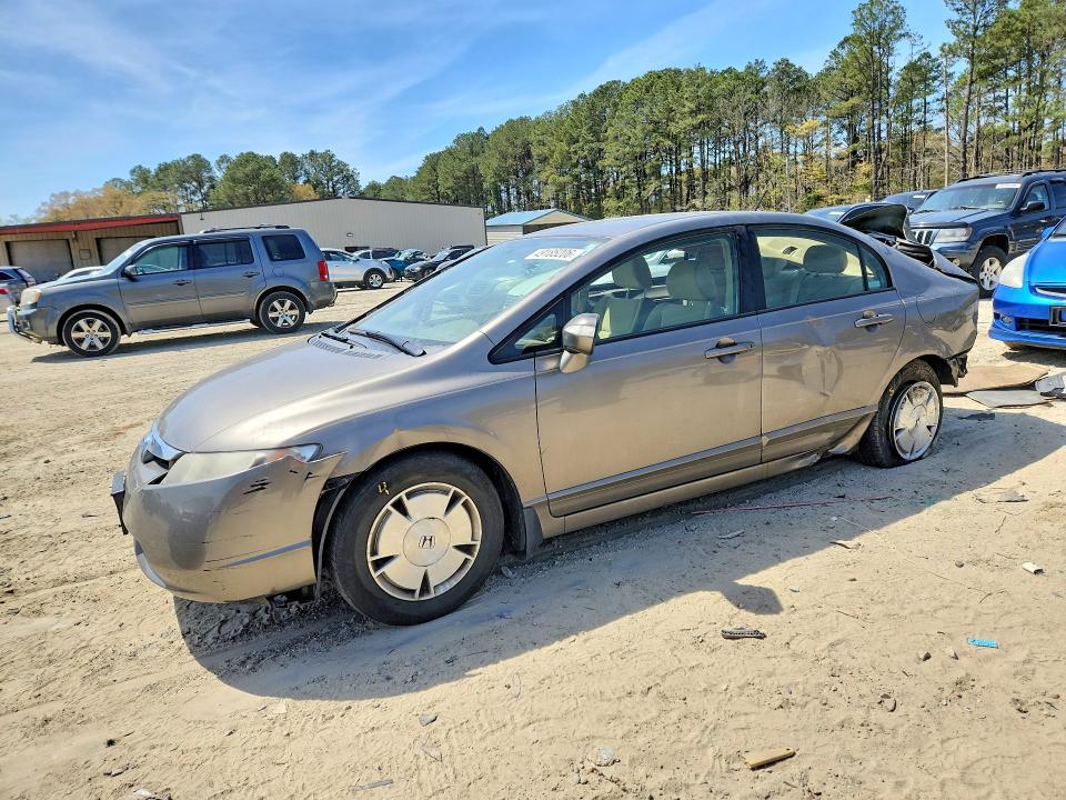 2006 Honda Civic VIN JHMFA36276S022350 COPART salvage auction — REAR END, Md - Cert Of Salvage > 75% Damage, sold $250 on 2026-07-07 (photo 1)