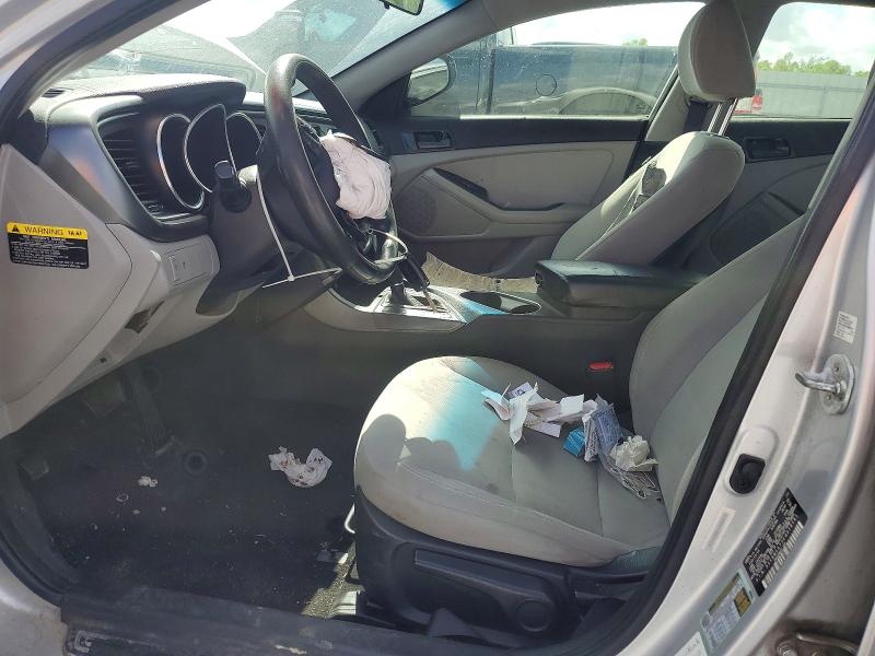 2014 Kia Optima VIN 5XXGM4A77EG318161 COPART salvage auction — FRONT END, Tx - Salvage Vehicle Title, sold $375 on 2026-07-06 (photo 7)