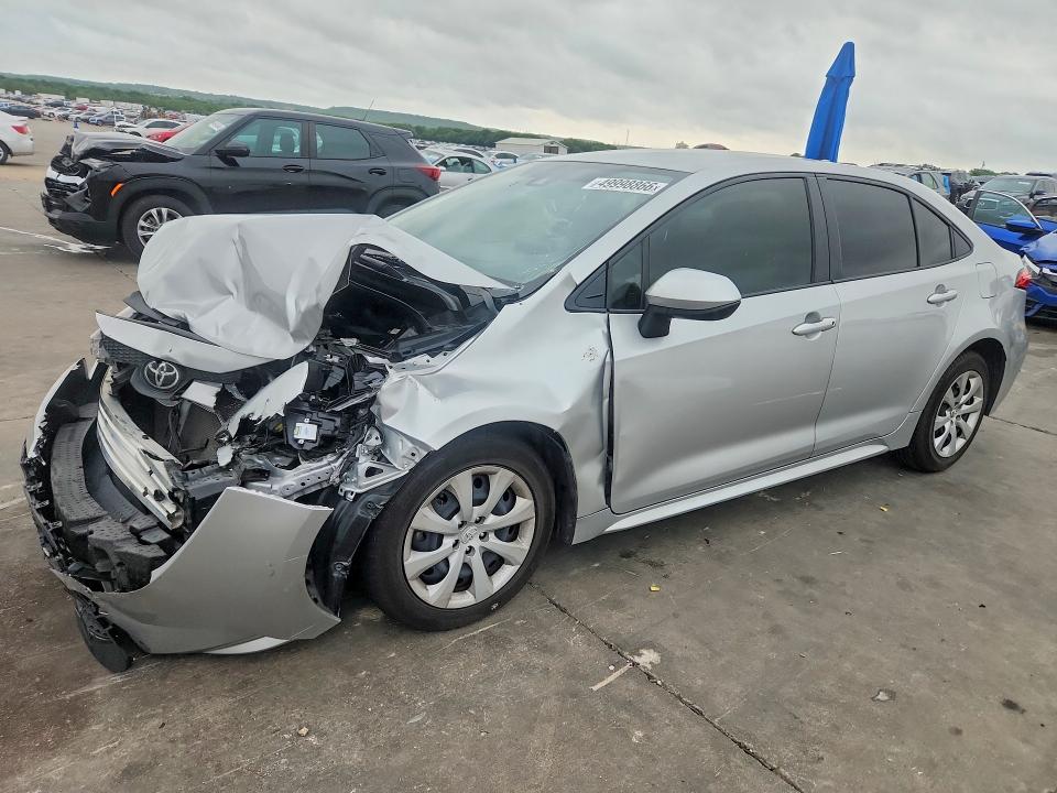 2022 Toyota Corolla VIN JTDEPMAE9N3009997 COPART salvage auction — FRONT END, Tx - Certificate Of Title, sold $3,150 on 2026-07-23 (photo 1)