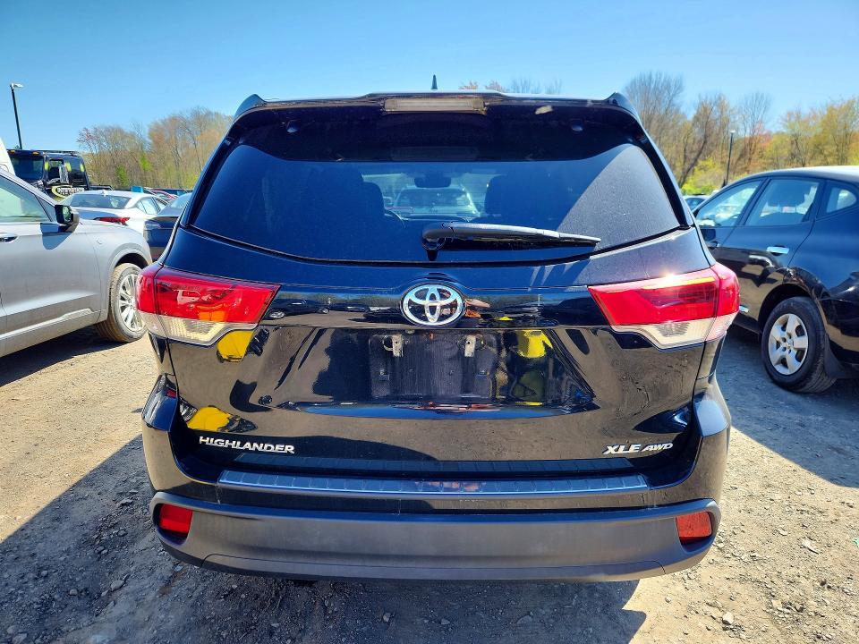 2019 Toyota Highlander VIN 5TDJZRFH4KS926168 COPART salvage auction — FRONT END, Ma - Cert Of Title-Salvage, sold $8,200 on 2026-07-16 (photo 6)