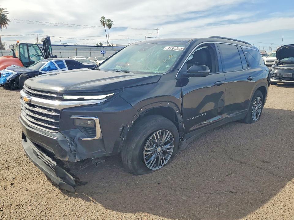 2025 Chevrolet Traverse VIN 1GNERGRS4SJ148634 COPART salvage auction — SIDE, FL - CERTIFICATE OF TITLE (P), sold $14,700 on 2026-08-24 (photo 1)