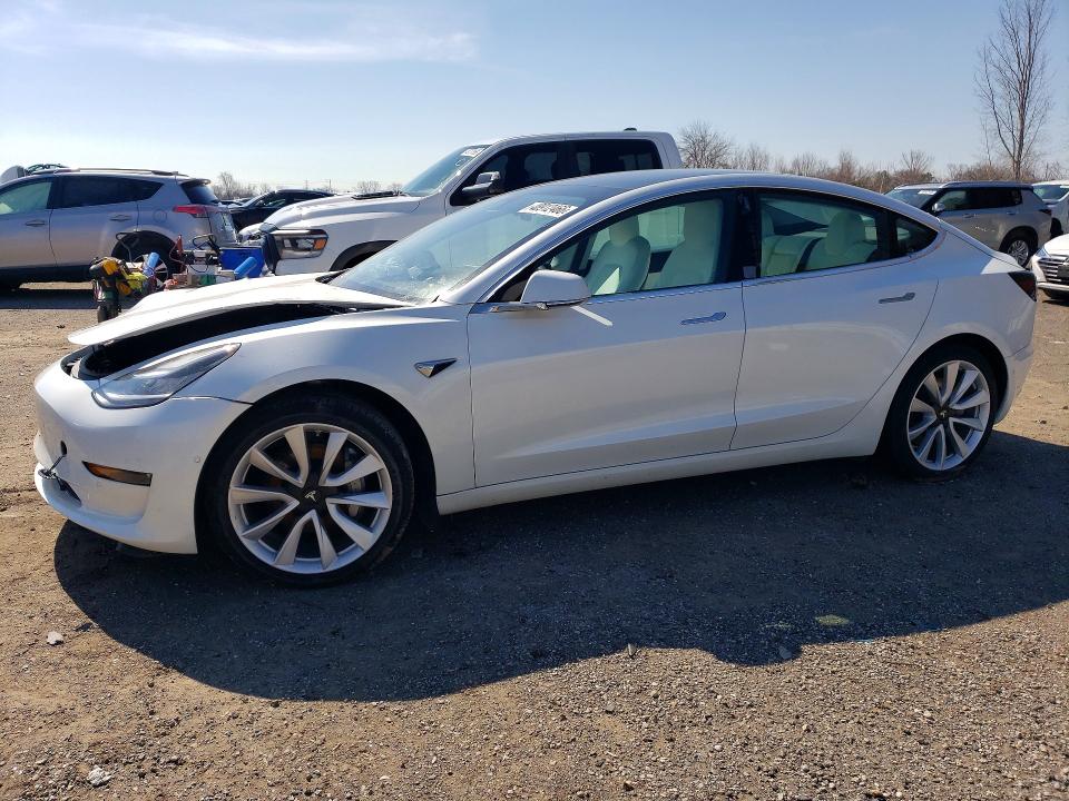 2020 Tesla VIN 5YJ3E1EB3LF789281 COPART salvage auction — FRONT END, Salvage Title, sold $1,200 on 2026-07-28 (photo 1)