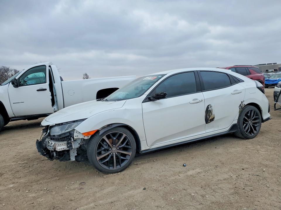 2021 Honda Civic VIN SHHFK7H44MU216170 COPART salvage auction — FRONT END, CA - SALVAGE CERTIFICATE, sold $100 on 2026-08-21 (photo 1)