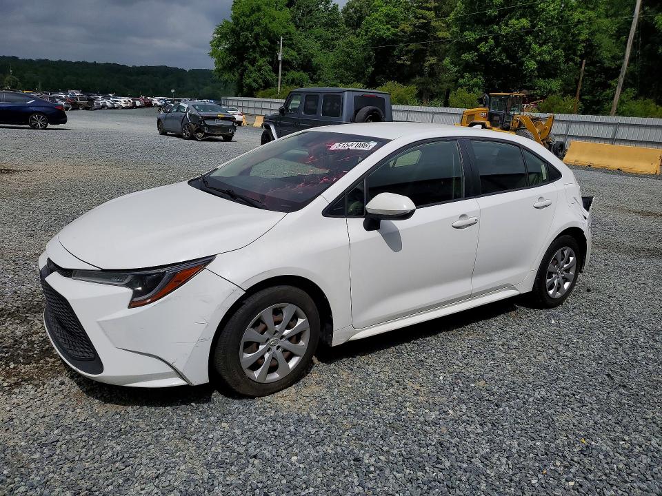 2020 Toyota Corolla VIN JTDEPRAE5LJ098893 COPART salvage auction — REAR END, Nc - Salvage Certificate Of Title, sold $2,900 on 2026-07-02 (photo 1)