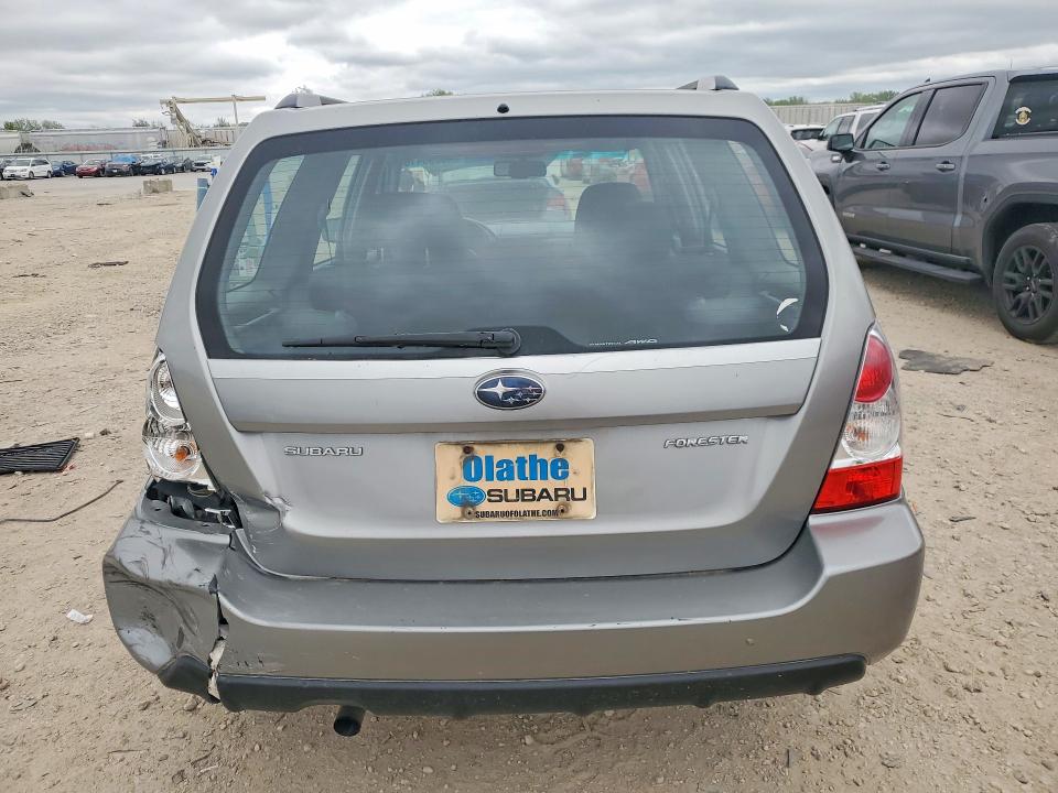 2007 Subaru Forester VIN JF1SG63617H742948 COPART salvage auction — FRONT END, Mo - Salvage Certificate Of Title, sold $875 on 2026-07-02 (photo 6)