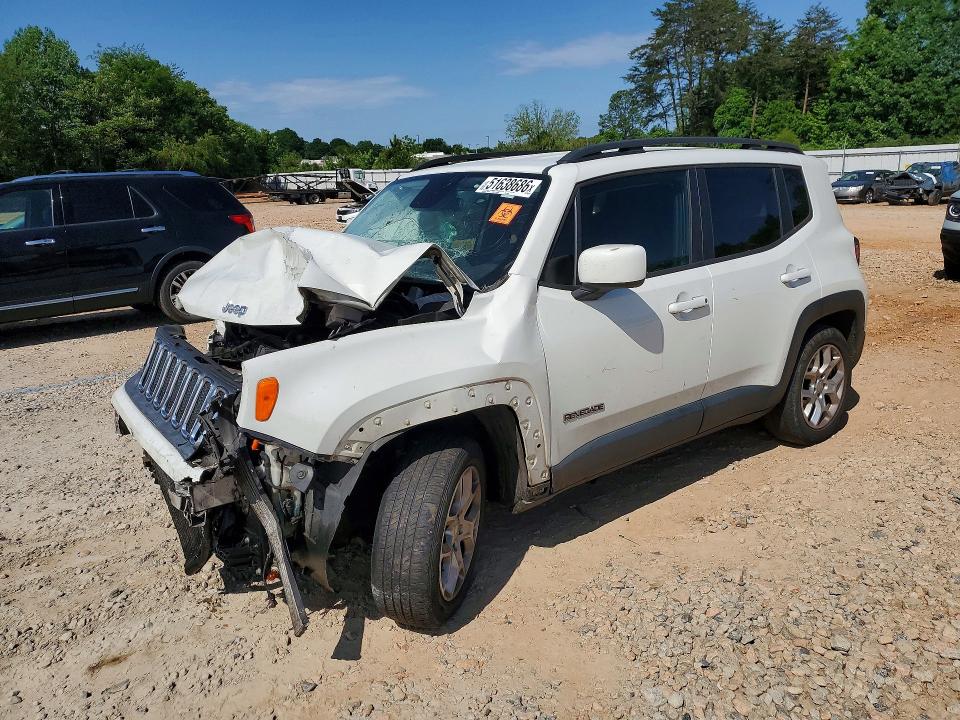 2015 Jeep Renegade VIN ZACCJABT0FPB61981 COPART salvage auction — FRONT END, Nc - Salvage Certificate Of Title, sold $300 on 2026-07-27 (photo 1)