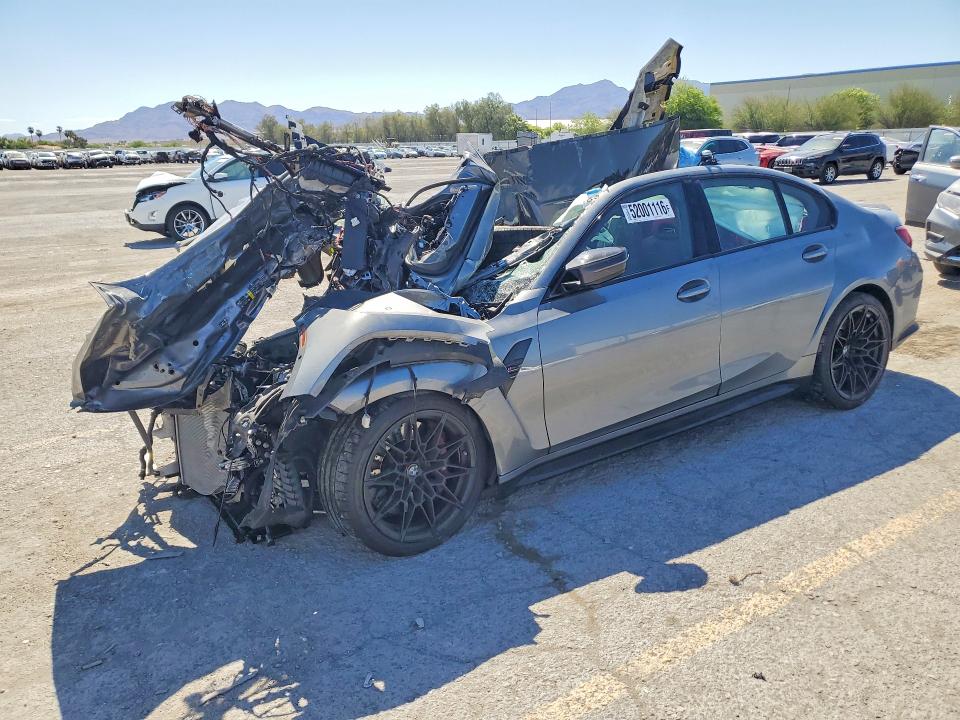 2023 BMW M3 VIN WBS33AY00PFR31676 COPART salvage auction — ALL OVER, Nv - Salvage Title, sold $9,300 on 2026-07-02 (photo 1)