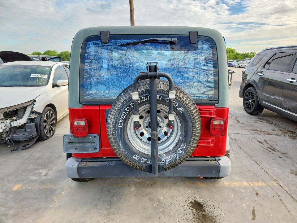 1998 Jeep Wrangler / VIN 1J4FY29P6WP783107 COPART salvage auction — NORMAL WEAR, TX - CERTIFICATE OF TITLE, sold $2,600 on 2026-07-09 (photo 6)