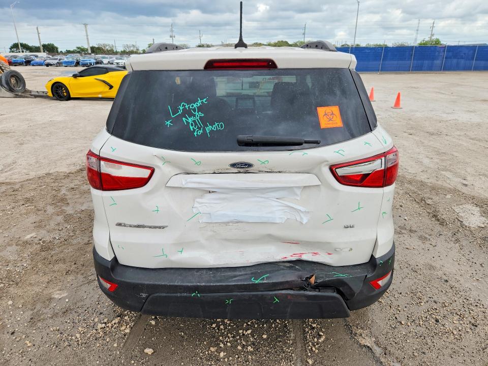 2019 Ford Ecosport VIN MAJ3S2GE7KC289440 COPART salvage auction — FRONT END, Fl - Cert Of Title Slvg Rebuildable, sold $1,900 on 2026-07-27 (photo 6)