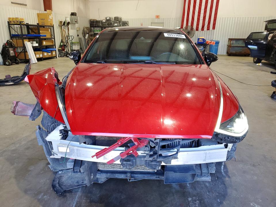 2021 Hyundai Sonata VIN 5NPEJ4J20MH066468 COPART salvage auction — FRONT END, Tx - Salvage Vehicle Title, sold $3,350 on 2026-07-06 (photo 5)