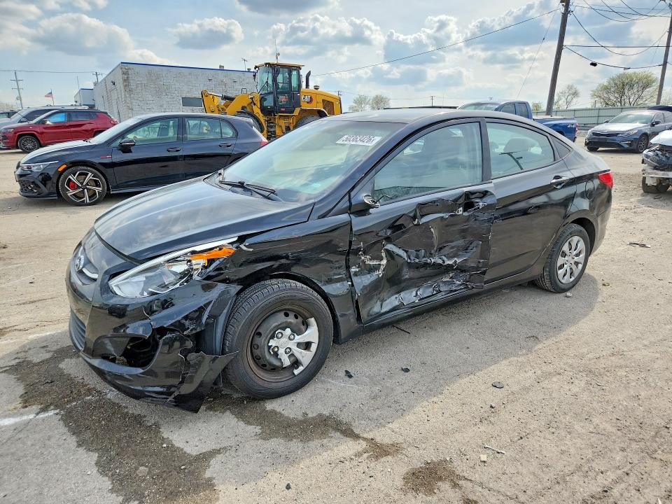 2017 Hyundai Accent VIN KMHCT4AE7HU364258 COPART salvage auction — SIDE, Il - Salvage Certificate, sold $600 on 2026-07-03 (photo 1)