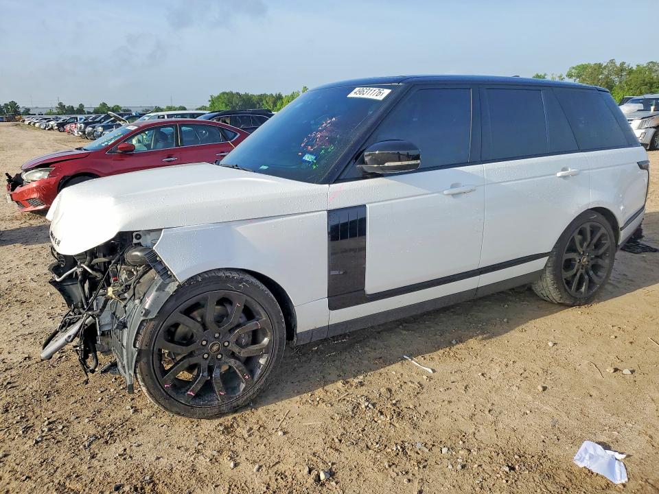 2021 Land rover RANGE ROVER VIN SALGS2RU4MA453556 COPART salvage auction — FRONT END, Tx - Salvage Vehicle Title, sold $23,200 on 2026-07-17 (photo 1)