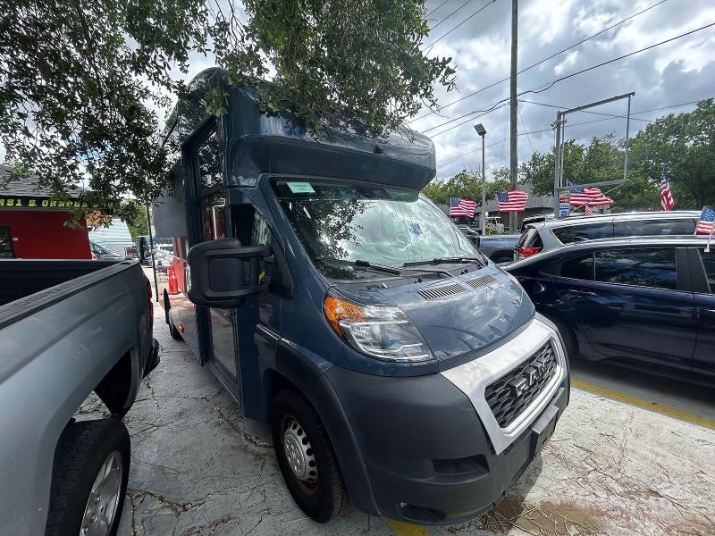 2022 Ram Promaster 3500 VIN 3C7WRVMG1NE117124 COPART salvage auction — DAMAGE HISTORY, Fl - Certificate Of Title (P), sold $8,100 on 2026-07-30 (photo 1)