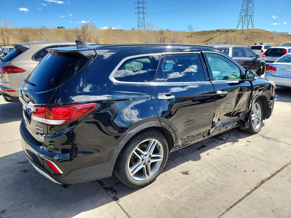 2019 Hyundai Santa fe VIN KM8SRDHF4KU304924 COPART salvage auction — SIDE, Co - Public - Salvage Title, sold $2,900 on 2026-07-20 (photo 3)
