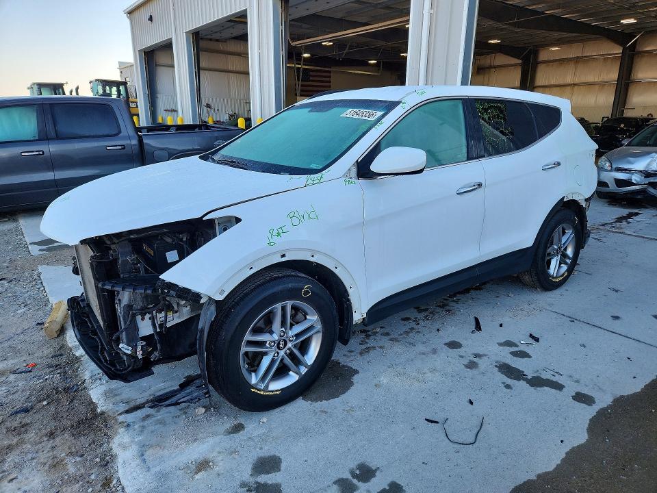 2017 Hyundai Santa fe VIN 5XYZU3LB8HG429385 COPART salvage auction — FRONT END, NE, sold $275 on 2026-07-21 (photo 1)