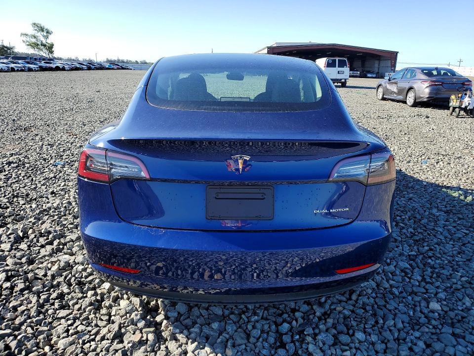 2022 Tesla VIN 5YJ3E1EB5NF297919 COPART salvage auction — SIDE, Ca - Salvage Certificate, sold $10,100 on 2026-07-09 (photo 6)