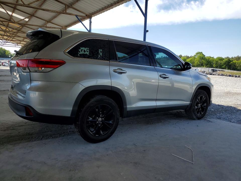 2019 Toyota Highlander VIN 5TDZZRFH1KS347643 COPART salvage auction — MINOR DENT/SCRATCHES, Al - Certificate Of Title, sold $12,800 on 2026-07-27 (photo 3)
