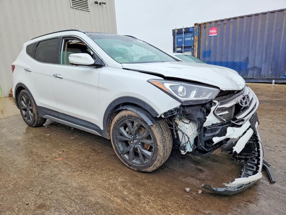 2017 Hyundai Santa fe VIN 5XYZW4LA8HG394323 COPART salvage auction — FRONT END, Wi - Junked Vehicle Bill Of Sale, sold $2,400 on 2026-07-20 (photo 4)