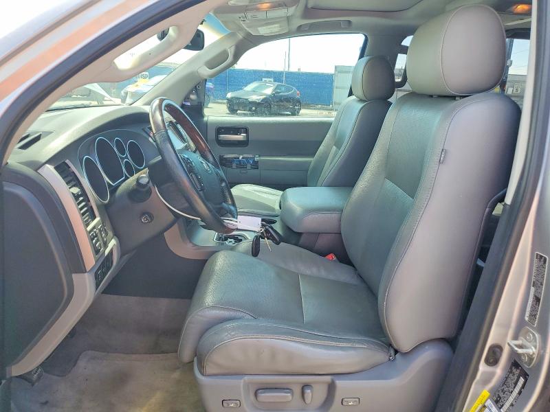 2010 Toyota Sequoia VIN 5TDDW5G15AS026328 COPART salvage auction — FRONT END, TX - SALVAGE VEHICLE TITLE, sold $8,400 on 2026-07-31 (photo 7)