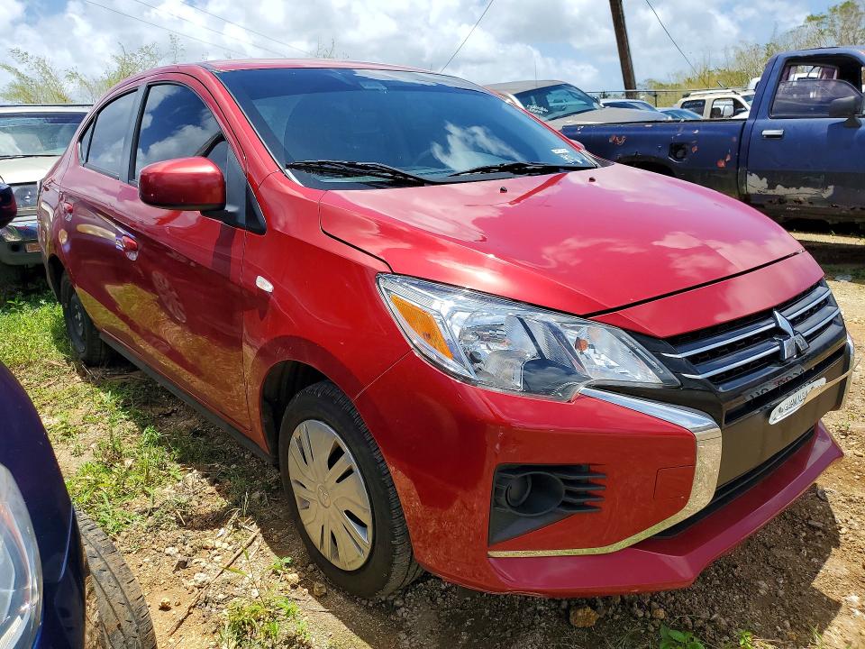 2022 Mitsubishi Mirage VIN ML32FUFJ0NHF08806 COPART salvage auction — WATER/FLOOD, Hi - Certificate Of Salvage, sold $5 on 2026-07-27 (photo 4)