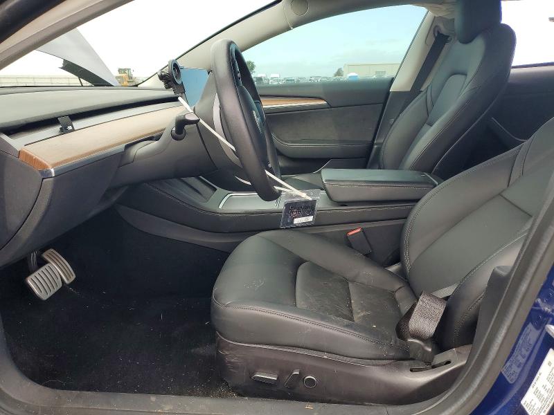 2022 Tesla Model 3 VIN 5YJ3E1EC0NF298176 COPART salvage auction — SIDE, CA - SALVAGE CERTIFICATE, sold $5,300 on 2026-07-02 (photo 7)