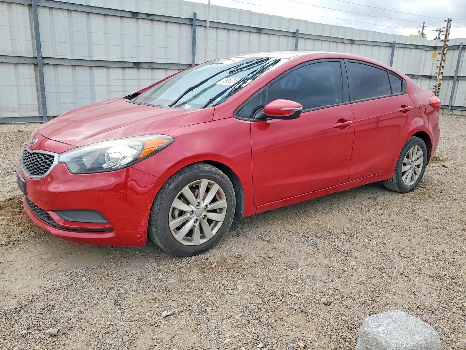 2016 Kia Forte VIN KNAFX4A66G5571678 COPART salvage auction — FRONT END, Tx - Salvage Vehicle Title, sold $1,600 on 2026-07-15 (photo 1)