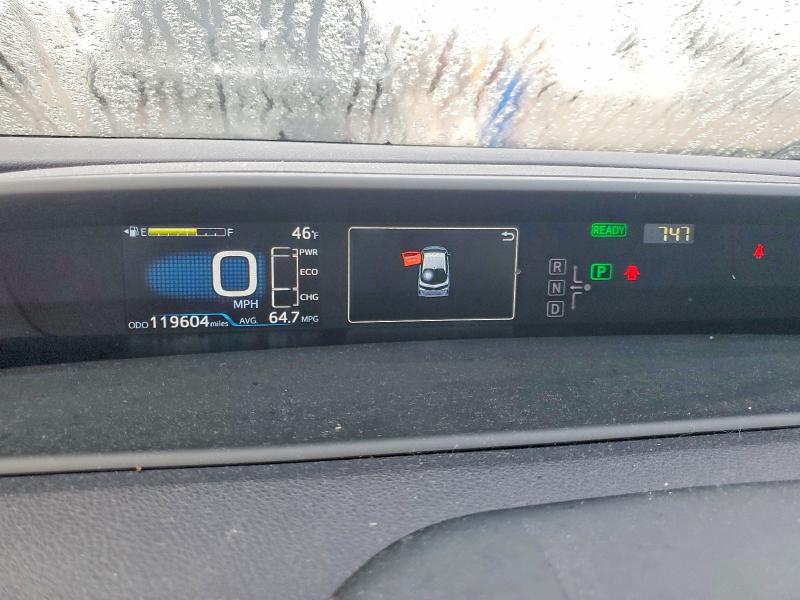 2020 Toyota Prius VIN JTDKARFP5L3151370 COPART salvage auction — REAR END, Md - Cert Of Salvage > 75% Damage, sold $4,600 on 2026-07-27 (photo 9)