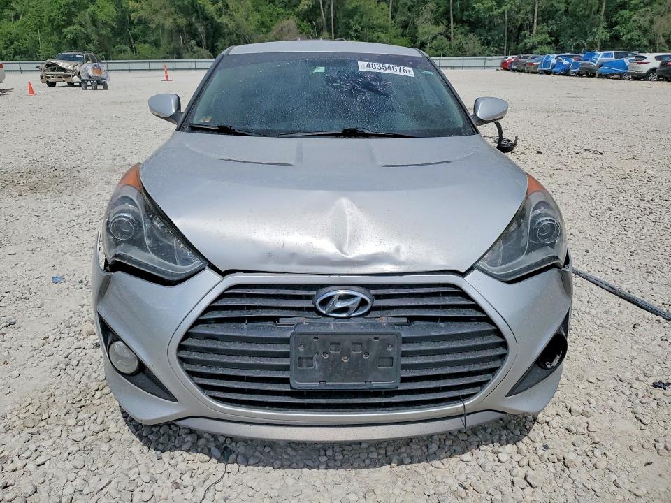 2013 Hyundai Veloster VIN KMHTC6AE5DU119710 COPART salvage auction — FRONT END, Tx - Certificate Of Title, sold $900 on 2026-07-02 (photo 5)