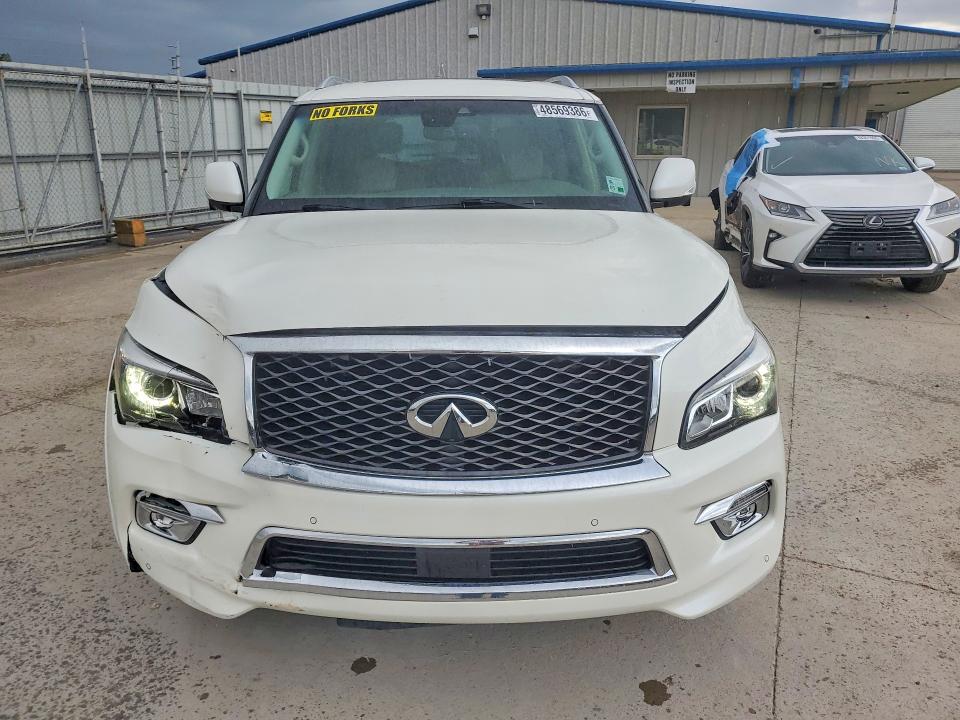 2017 Infiniti Qx80 VIN JN8AZ2NF6H9640843 COPART salvage auction — FRONT END, Ms - Cert Of Title-Salvaged, sold $9,100 on 2026-07-10 (photo 5)
