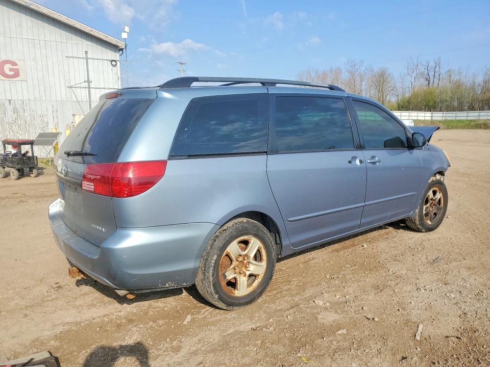 2005 Toyota Sienna VIN 5TDZA23C25S384566 COPART salvage auction — FRONT END, Mi - Certificate Of Title, sold $550 on 2026-07-22 (photo 3)