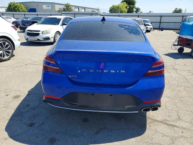 2022 Genesis G70 VIN KMTG34TA2NU094577 COPART salvage auction — FRONT END, Ca - Salvage Certificate, sold $4,600 on 2026-07-10 (photo 7)