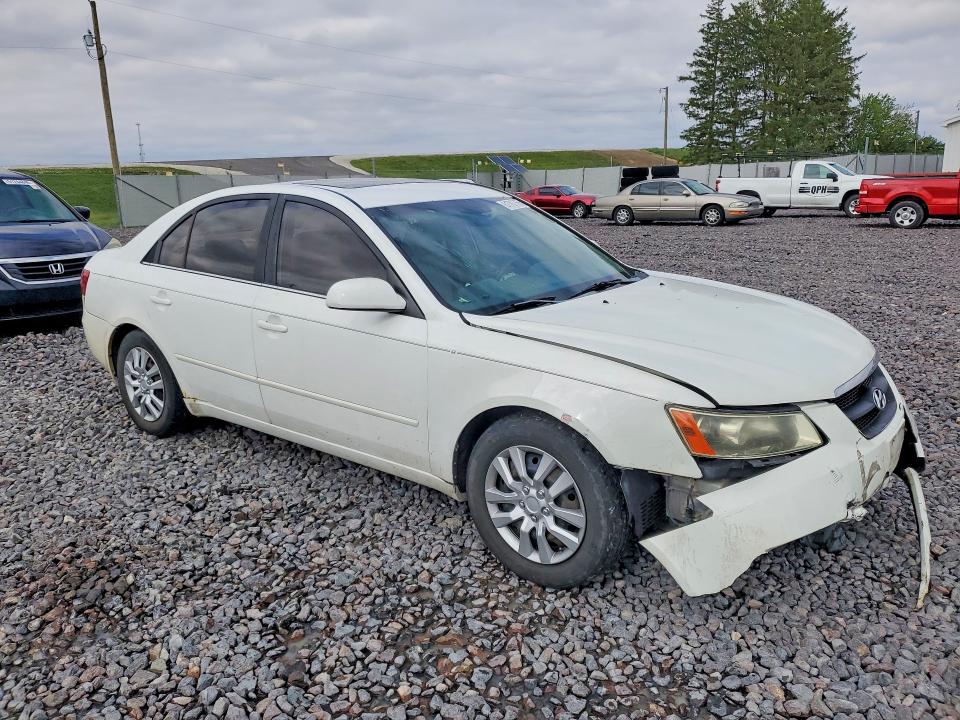 2008 Hyundai Sonata VIN 5NPET46F88H379795 COPART salvage auction — FRONT END, In - Cert Of Title - Rebuilt Vehicl, sold $500 on 2026-07-07 (photo 4)