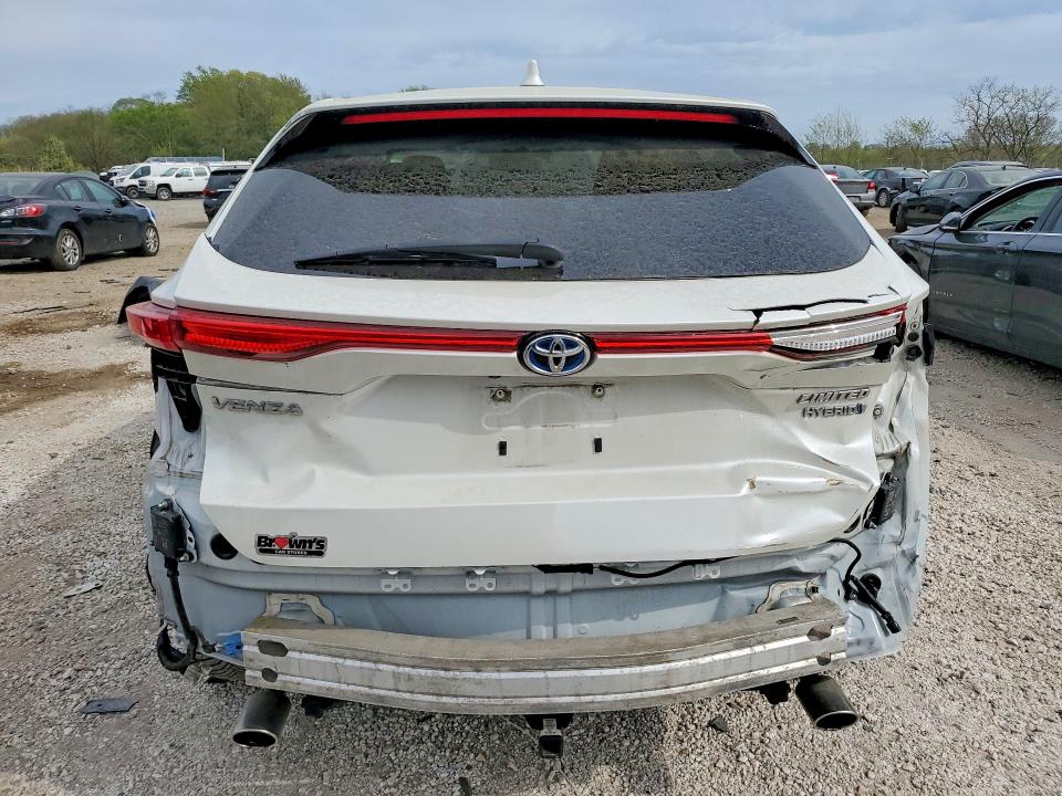 2021 Toyota Venza VIN JTEAAAAH2MJ074740 COPART salvage auction — REAR END, Md - Cert Of Salvage > 75% Damage, sold $125 on 2026-07-02 (photo 6)
