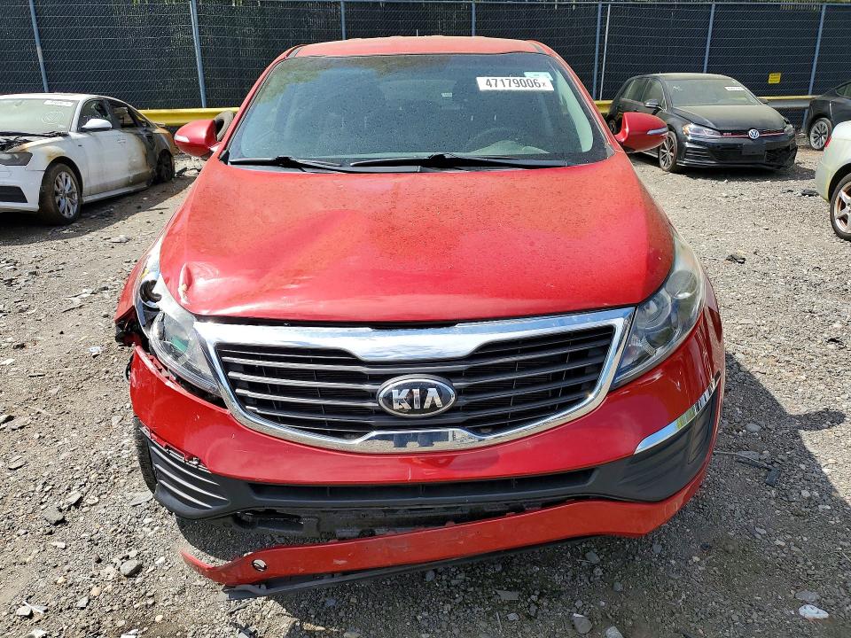 2013 Kia Sportage VIN KNDPB3A22D7511720 COPART salvage auction — FRONT END, Md - Cert Of Salvage > 75% Damage, sold $900 on 2026-07-28 (photo 5)