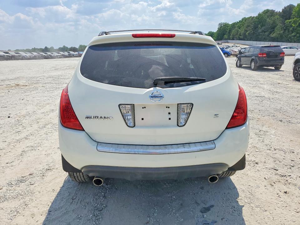 2007 Nissan Murano VIN JN8AZ08T07W506903 COPART salvage auction — FRONT END, GA - CERT OF TITLE-SALVAGE, sold $600 on 2026-07-22 (photo 6)