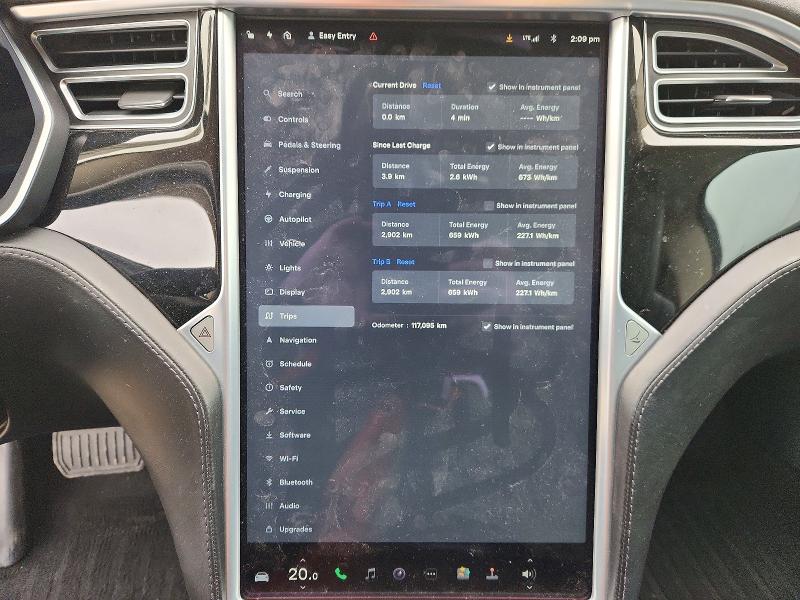 2015 Tesla Model s VIN 5YJSA1H23FFP75632 COPART salvage auction — FRONT END, Salvage Title, sold $4,500 on 2026-07-16 (photo 9)