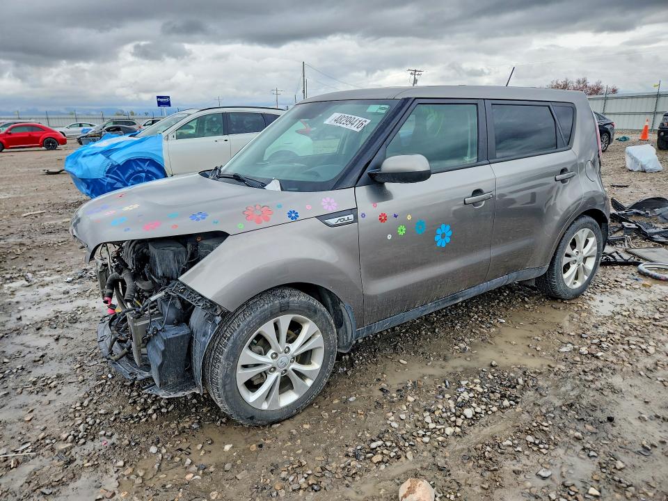 2015 Kia Soul VIN KNDJP3A52F7114500 COPART salvage auction — FRONT END, UT - SALVAGE CERTIFICATE, sold $800 on 2026-07-24 (photo 1)