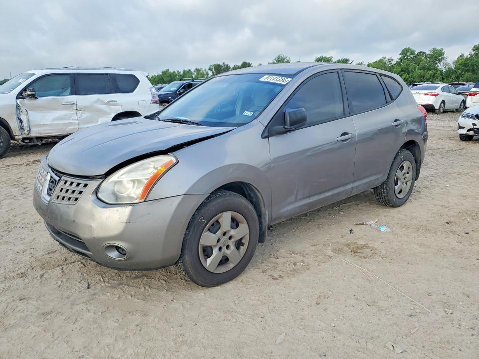 2009 Nissan Rogue sport VIN JN8AS58V09W447924 COPART salvage auction — FRONT END, TX - SALVAGE VEHICLE TITLE (P), sold $525 on 2026-07-31 (photo 1)