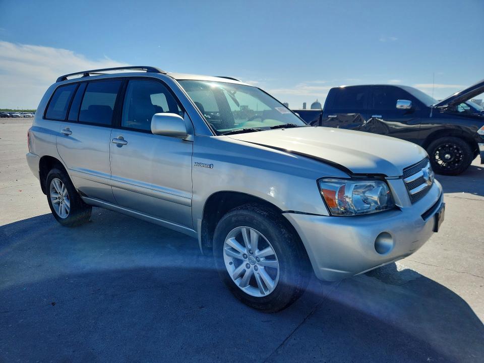 2007 Toyota Highlander hybrid VIN JTEHW21A970036540 COPART salvage auction — FRONT END, La - Cert Of Title-Salvage, sold $1,050 on 2026-07-29 (photo 4)