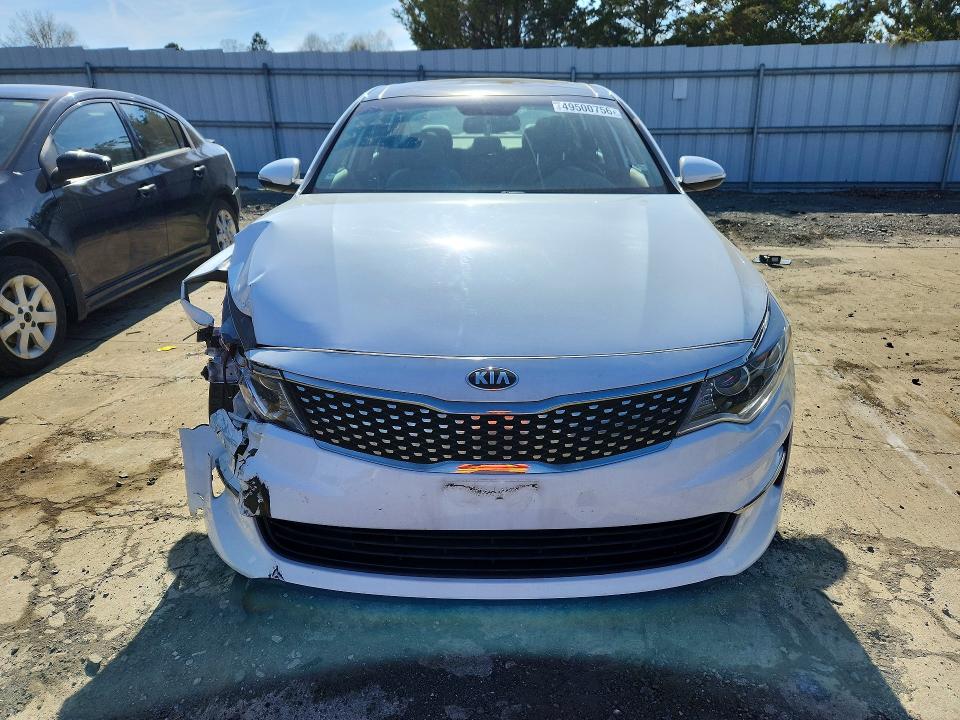 2016 Kia Optima VIN 5XXGU4L38GG091513 COPART salvage auction — FRONT END, Id - Salvage Certificate Of Title, sold $2,600 on 2026-07-27 (photo 5)