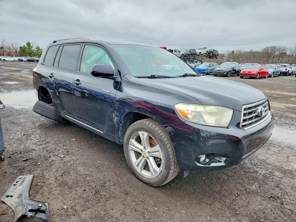 2008 Toyota Highlander VIN JTEES43A282097449 COPART salvage auction — REAR END, CT - CERT OF TITLE-SALVAGE, sold $1,900 on 2026-07-14 (photo 4)