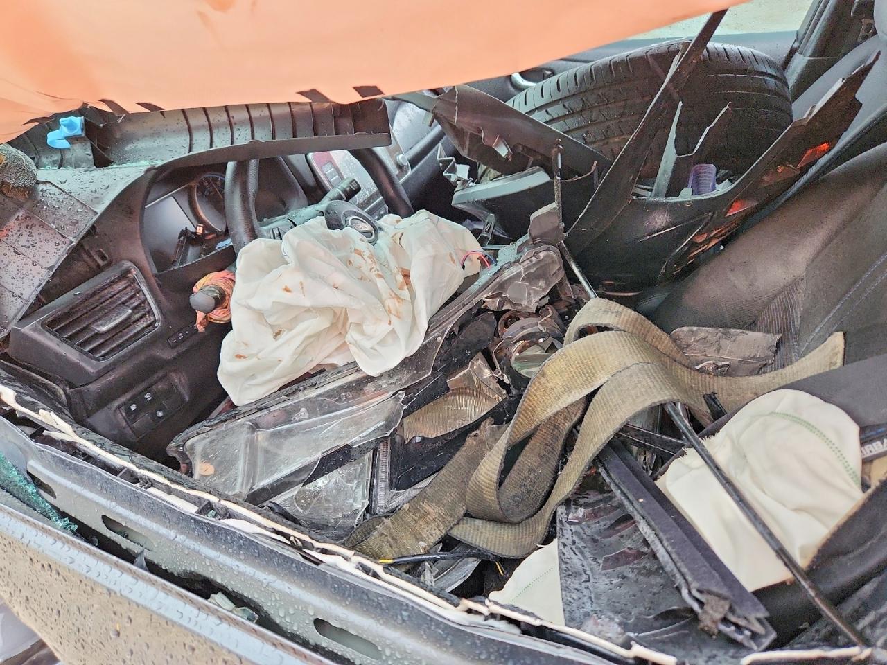2023 Nissan Leaf VIN 1N4AZ1BV1PC558107 COPART salvage auction — Front End, TX - CERTIFICATE OF TITLE, sold $1,450 on 2026-07-09 (photo 7)